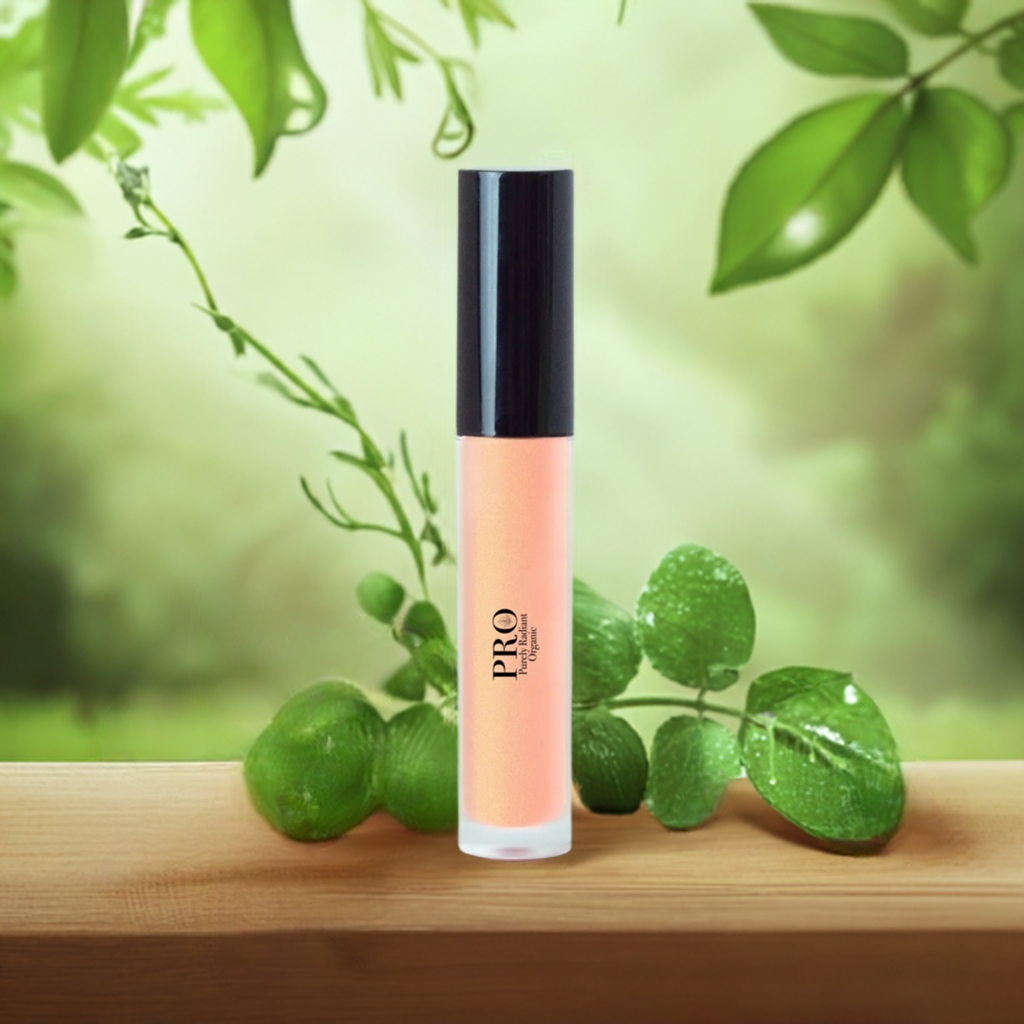 Organic Golden Shine Lip Gloss - Ethereal Radiance Enhancing Beauty