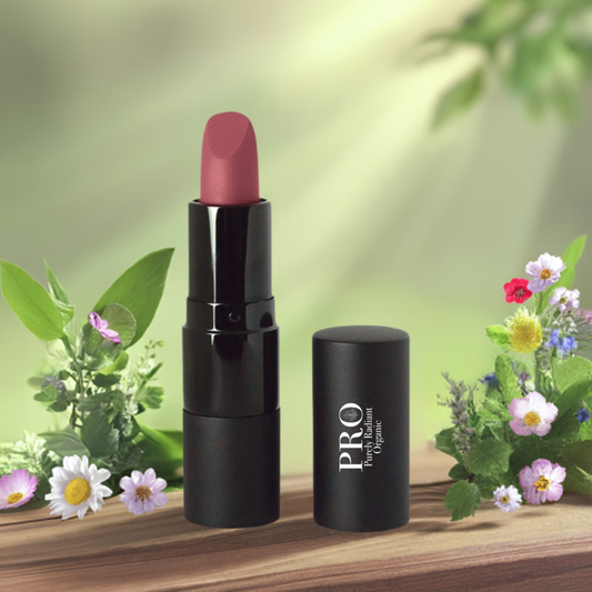 Get Flawlessly Matte Lips with Purely Radiant Organic's Azalea Kiss Lipstick