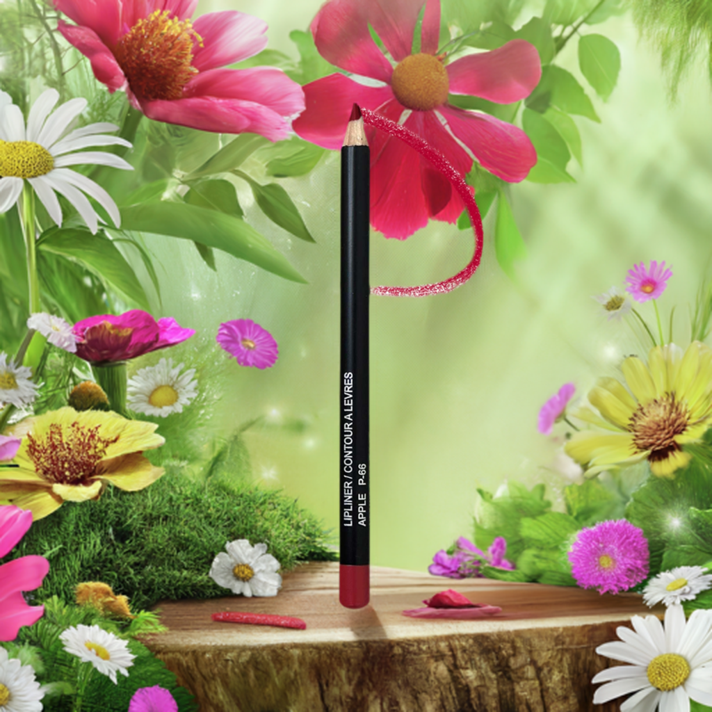 Organic Apple Lip Liner - Long-Lasting, Creamy, Smudge-Free, Eco-Friendly