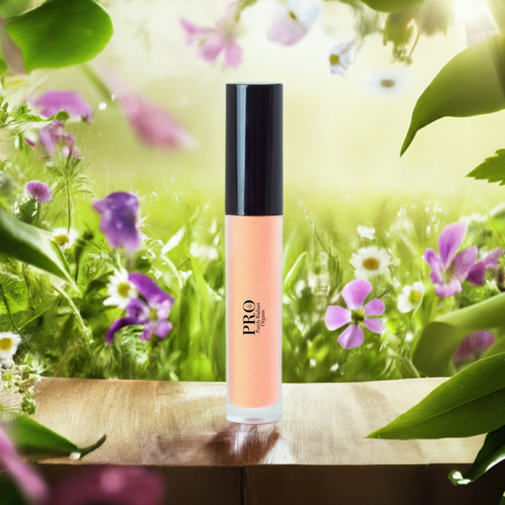 Organic Golden Shine Lip Gloss - Ethereal Radiance Enhancing Beauty