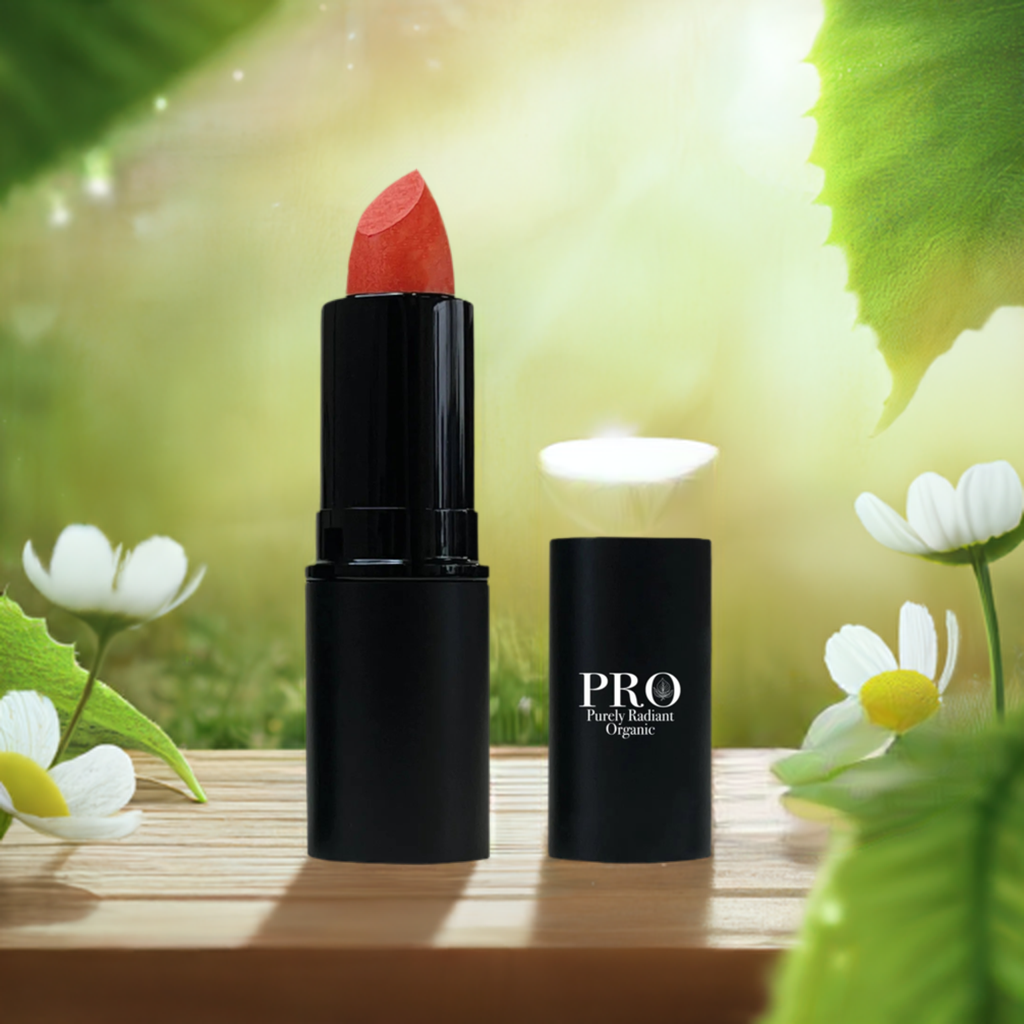 Purely Radiant Organic's Lipstick in FireCracker Red