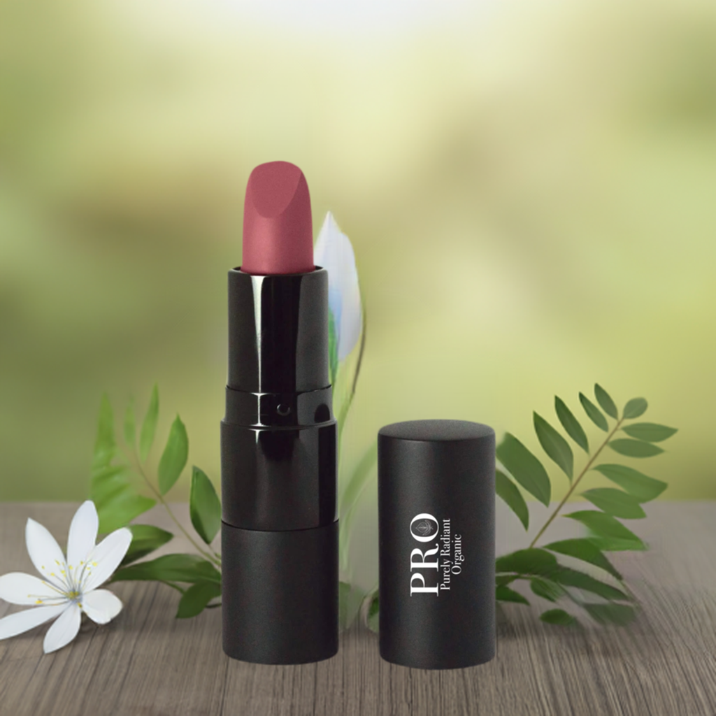 Get Flawlessly Matte Lips with Purely Radiant Organic's Azalea Kiss Lipstick