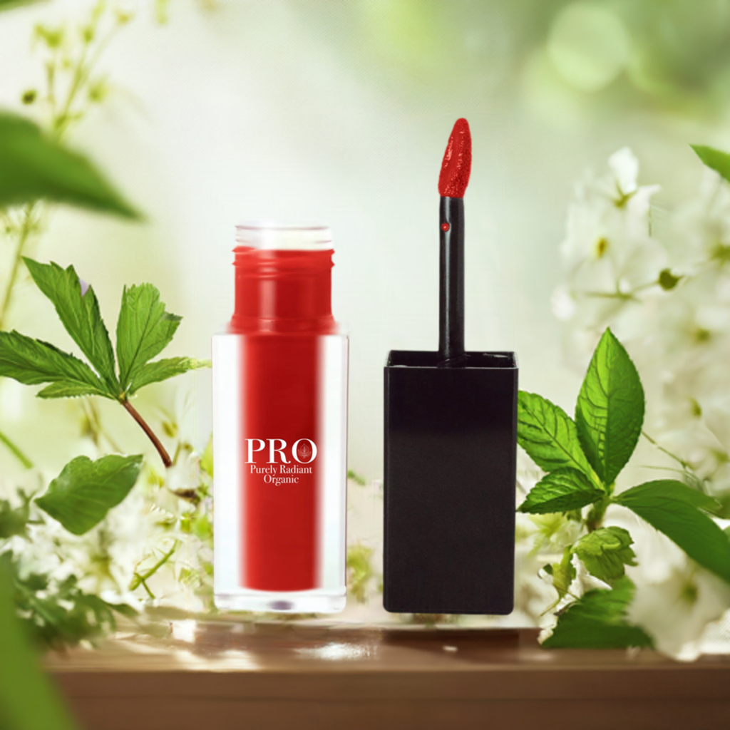 Purely Radiant Organic True Crimson Matte Lip Stain - Unleash Flawlessly Matte Lips