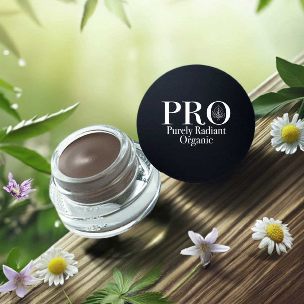 Waterproof Light Brown Organic Eyebrow Sculpting Pomade with Oil Control